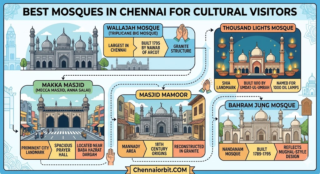 Best Mosques in Chennai for Cultural Visitors