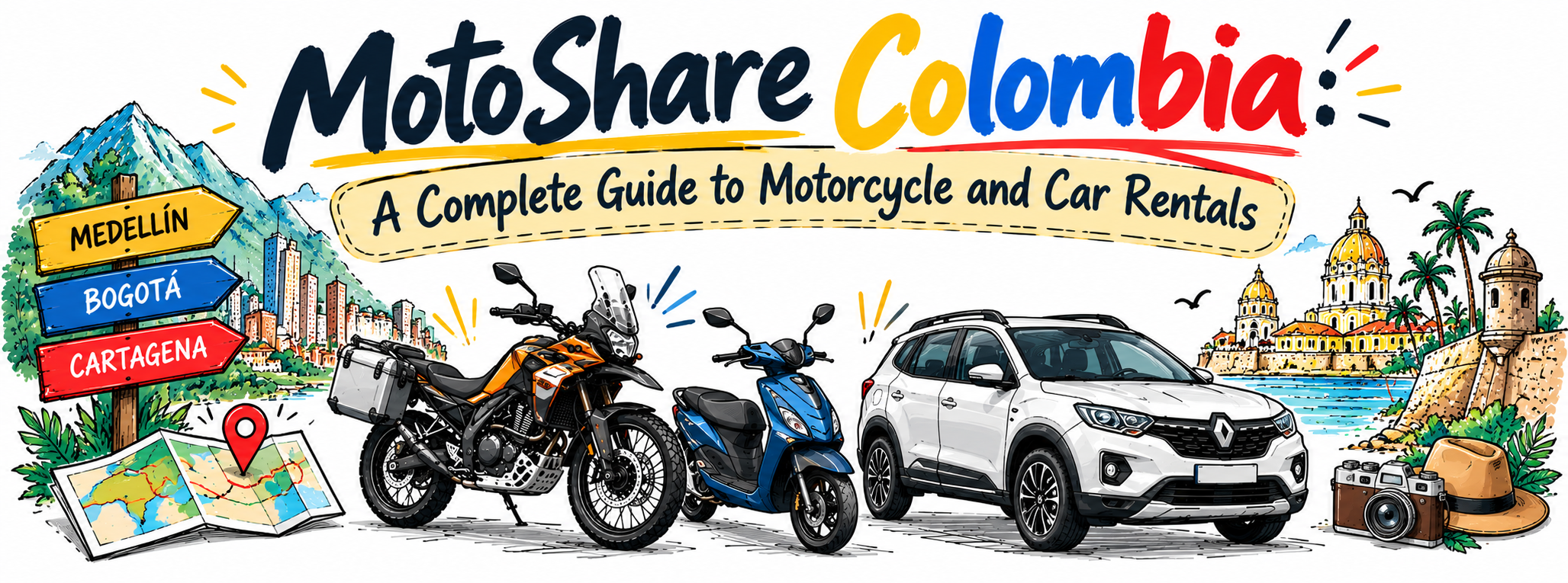 MotoShare Colombia: Discover Better Ways to Travel by Bike and Car