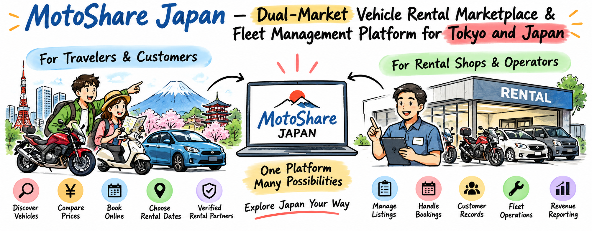Moto Share Japan: A Simple Guide to Vehicle Rentals and Smart Rental Management